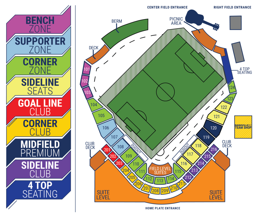 Nashville Sounds Stadium Seating Chart